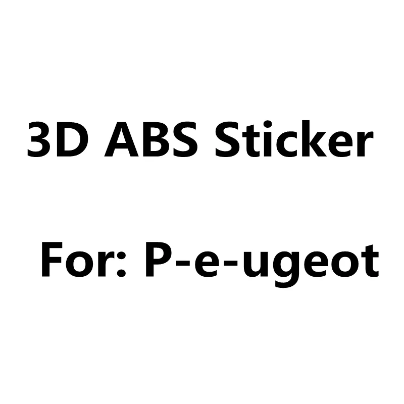 ABS 3D хромированные серебряные автомобильные аксессуары стикер для кузова