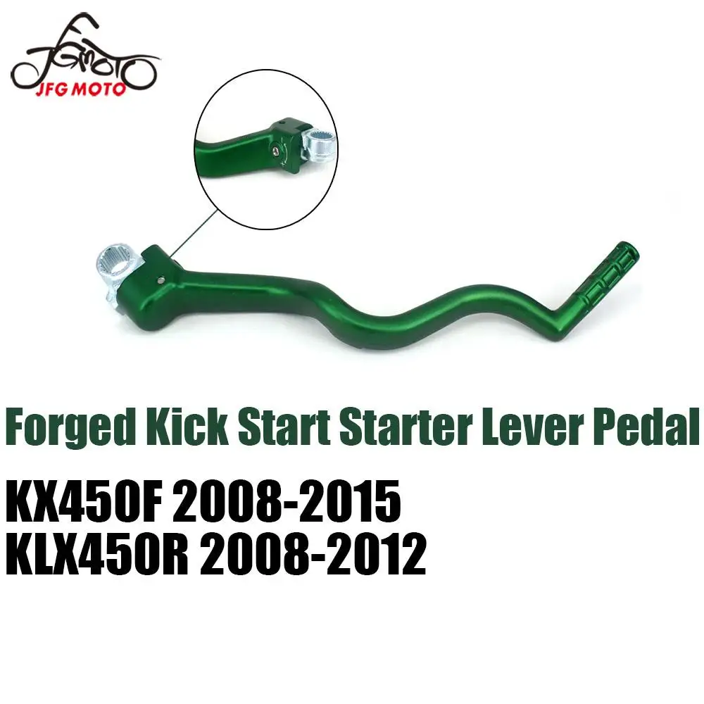 

Aluminum Forged Kick Start Lever Pedal For KAWASAKI KX450F KX 450F 2008-2015 KLX450R KLX 450R 2008 2009 2010-2012 Motorcycle
