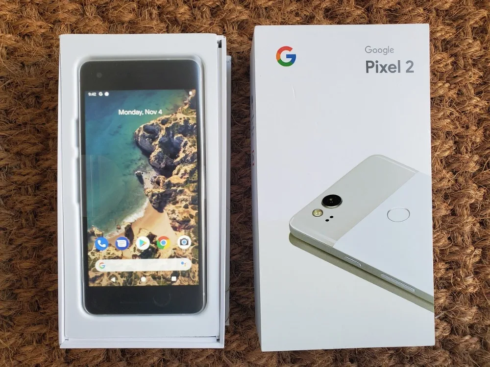 Мобильный телефон Google Pixel 2 с европейской версией, 5,0 дюймов, 4 Гб ОЗУ, 64 ГБ/128 Гб ПЗУ, Восьмиядерный мобильный телефон Snapdragon 835, отпечаток пальца