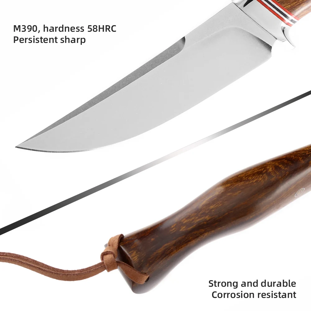 Ножи TUWO M390 стальные ножи порошкового цвета высококлассные охотничьи для улицы
