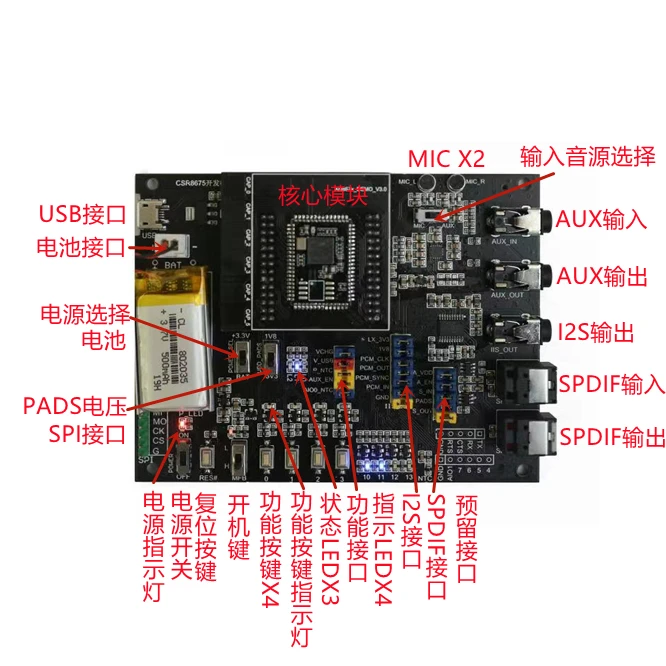 Макетная плата CSR8670 CSR8675