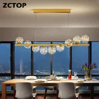 glass creative led pendant lights for dining living room kitchen office chandeliers pendant lamp decor home indoor hanging light