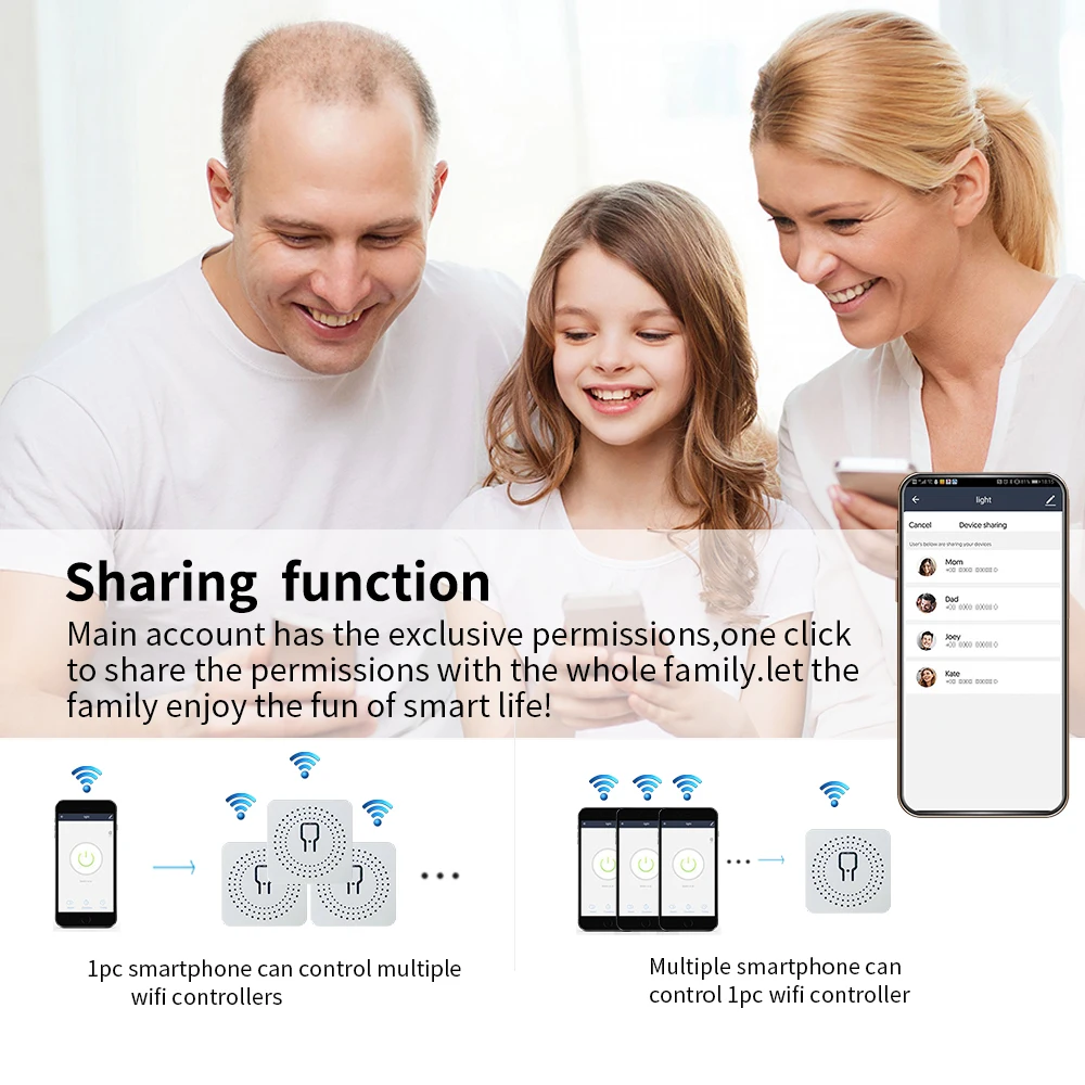 WGHINE Homekit MINI WiFi Smart Switch Module Home Modified controller Power Timer Compatible With Alexa Google | Обустройство дома