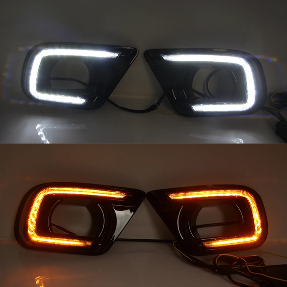 Автомобильные мигающие дневные ходовые огни для FIAT Freemont Dodge Journey 2014 2015 2016