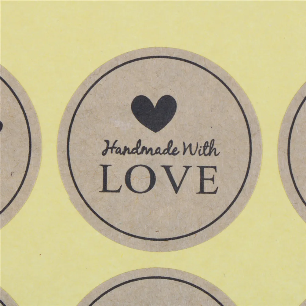 

Hand made series paper seal sticker adhesive stickers for homemade bakery&gift packaging Stationery Sticker 120pcs/10sheets