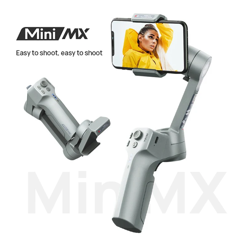 3 осевой Ручной Стабилизатор Gimbal Moza MINI MX для смартфона iphone экшн камеры Steadicam VS dji osmo