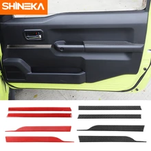 Наклейки SHINEKA из углеродного волокна для Suzuki Jimny JB74, аксессуары для автомобильной двери, для Suzuki Jimny 2019 2020