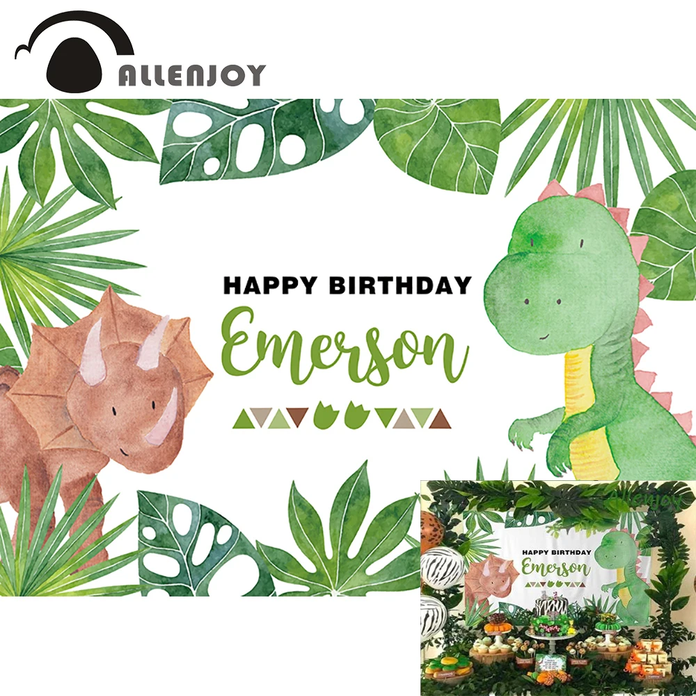 Allenjoy стильная футболка с изображением персонажей видеоигр динозавров вечерние