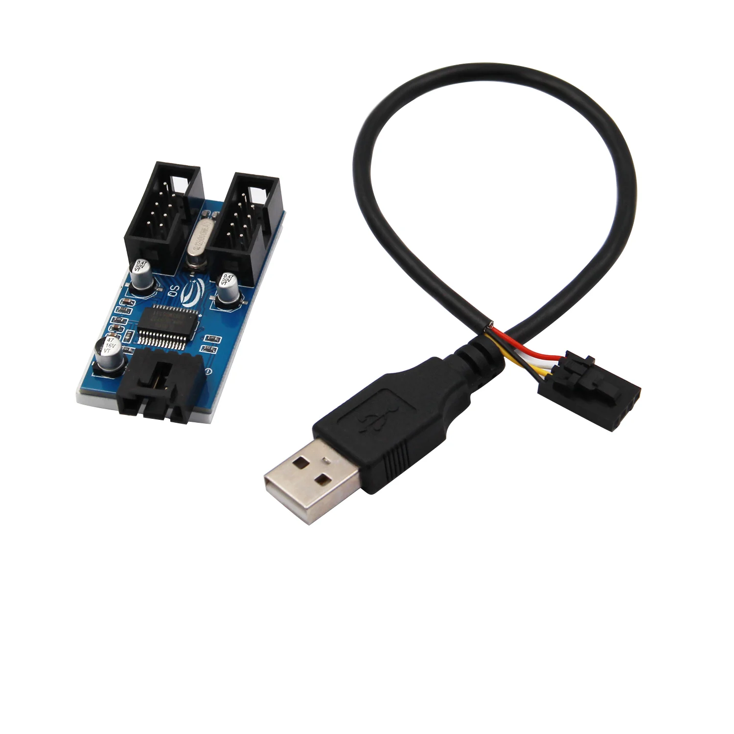 20 см USB 2 0 штекер от 1 до 9 контактный разъем Удлинительный кабель карта к