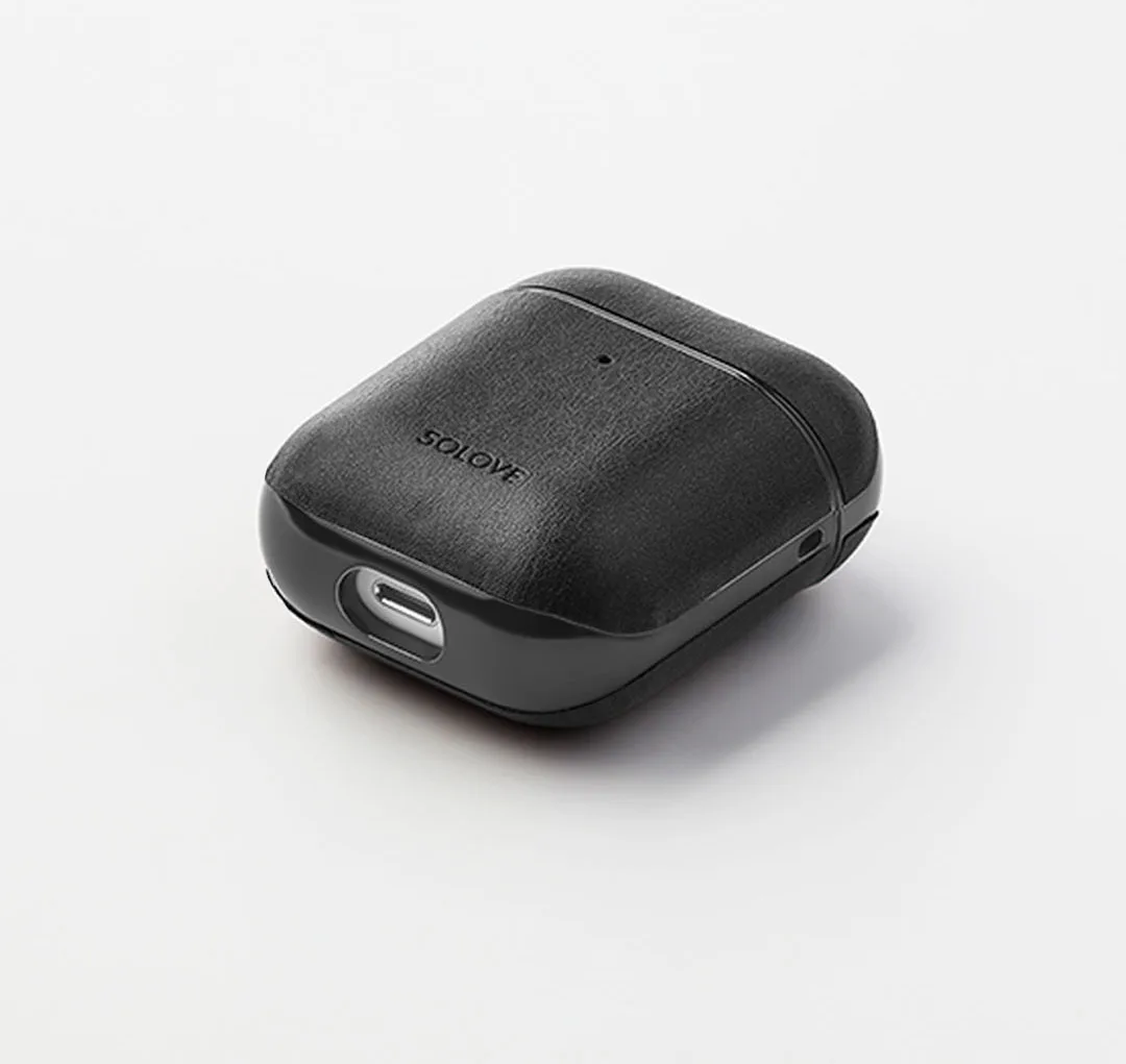 Чехол для наушников Xiaomi Mijia Youpin SOLOVE для Iphone, чехол для наушников из кожи, подходит для 1-го и 2-го поколения