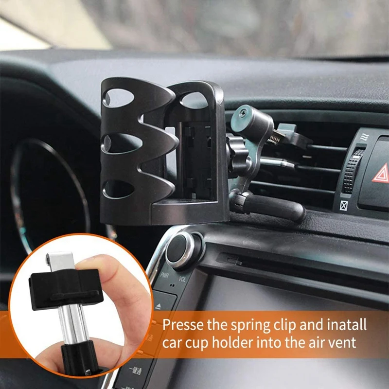 

Universal Car Drink Cup Holder,Adjustable Car Air Vent Cup Holder for Drinks,Cups&Beverage Cans,Water Bottle Holder