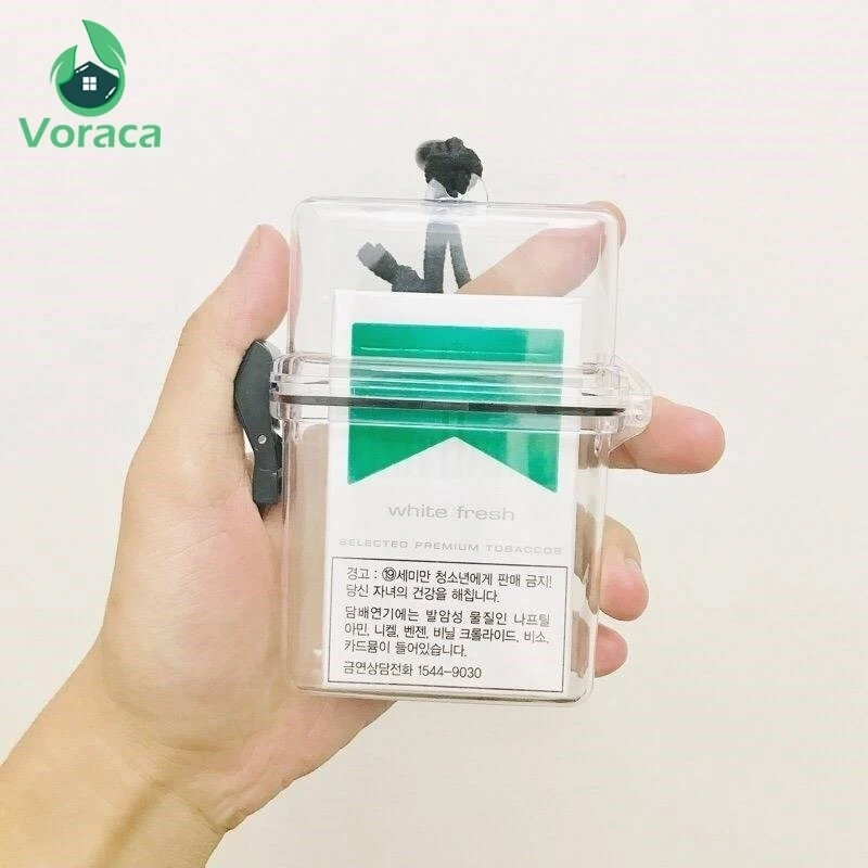 Прозрачный водонепроницаемый прозрачный чехол для сигарет переносная