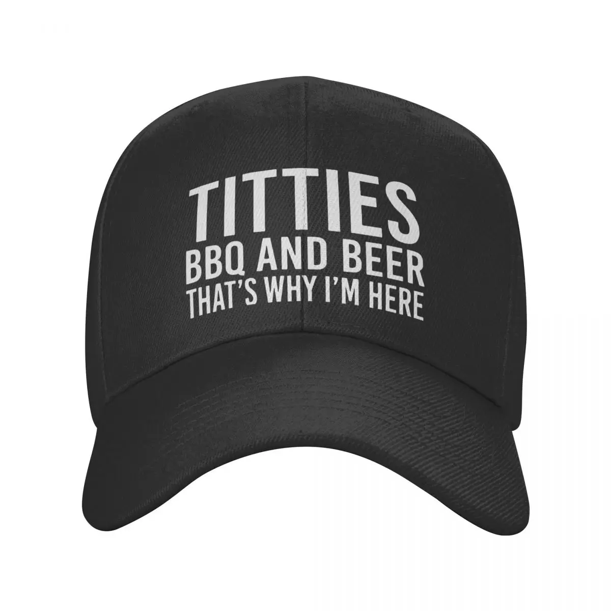 

Men Women Titties BBQ And Beer Cap Outdoor Baseball Cap Snapback Caps Wine Hats Trucker Worker Cap Breathable Sports Cap Summer