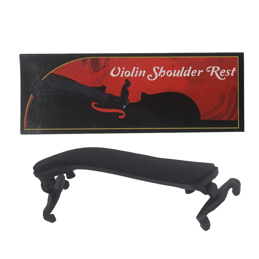 

High Quality Violin Shoulder Rest Pad 3/4 4/4 Adjustable Black Soft Shoulder Rest Pad Support Parts Violin Fiddle Accessories