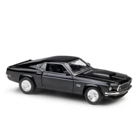 124 scale diecast alloy racing car 1969 mustang boss fastback muscle car model toy vehicle retro car collection for children