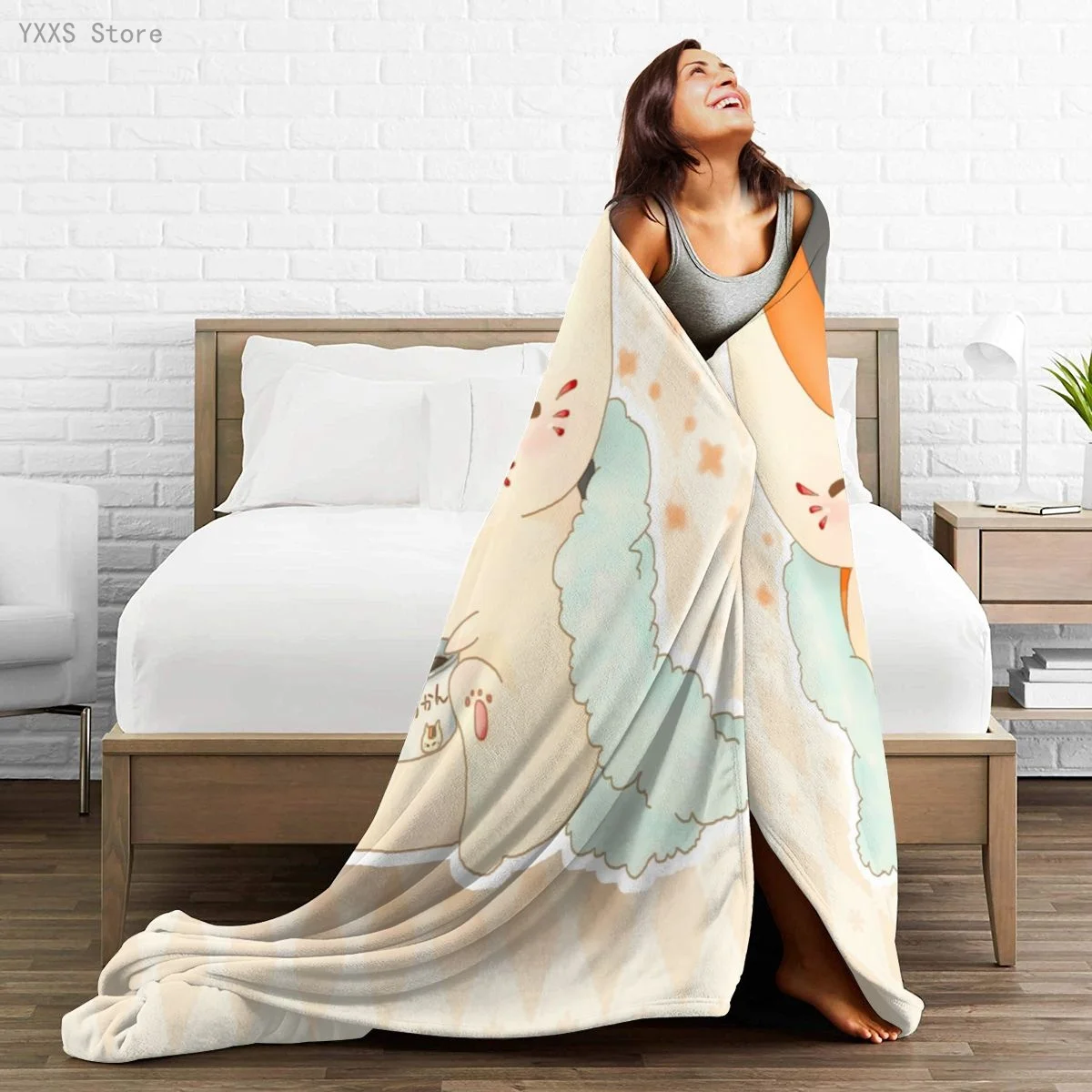 

Anime 3D printed Ultra-Soft Micro Fleece Blanket flannel throw Sherpa bedspread bedding sofa picnic fur soft blanket 300336908