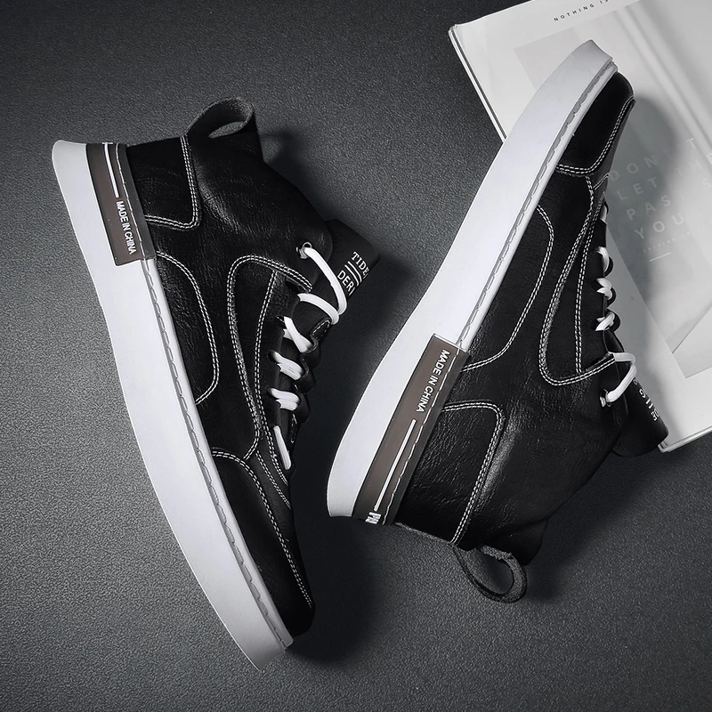 

Men Sneakers Casual Shoes Leather Men Shoes Winter Comfortable Breathable Walking Shoes Lightweight Rubber Man Tenis Shoes