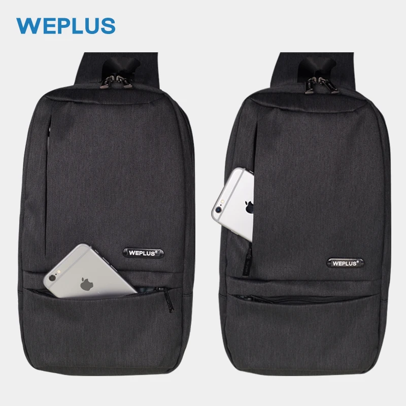 Сумка через плечо WEPLUS Мужская многофункциональная с защитой от