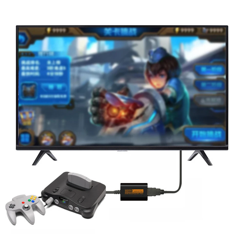 for nintendo 64 super famicom nes gamecube to hdmi compatible av adapter 720p for tv game console adapter cable game accessories free global shipping