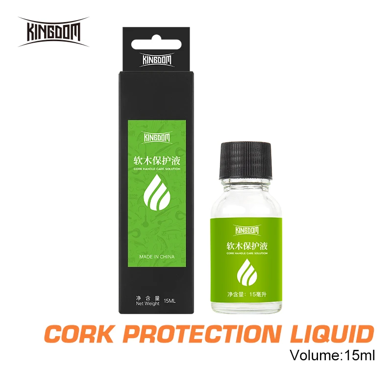 

Kingdom Fishing Tackles Rod Cork Protection Liquid 15ml Deal With Cork Handle Surface Spinning Casting Rods Fishing Accessories