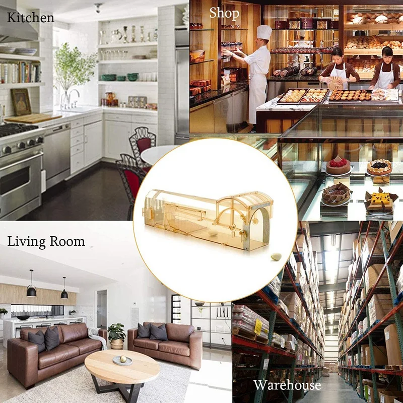 

Enlarged Smart Mouse and Rodent Trap, No Kill the Mice, Pets & Children Friendly, Like a Real Mouse Home