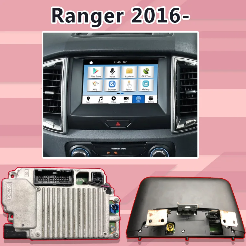 Андроид/carplay интерфейсный блок для Ford Ranger Everest F-150 беспроводной carplay видео