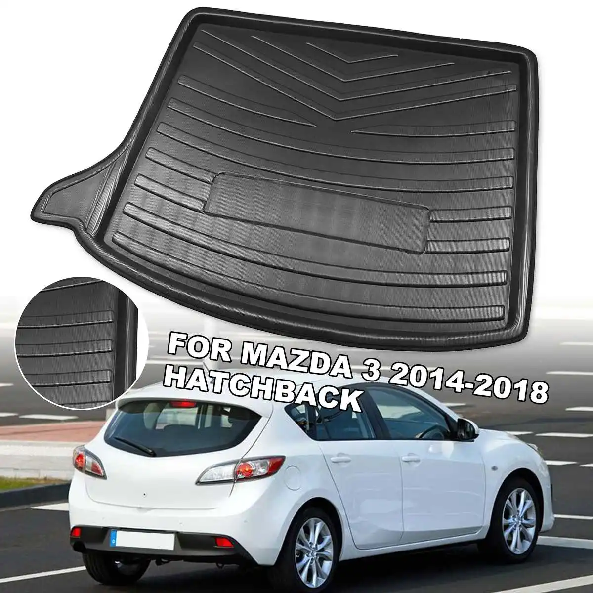 Коврик для багажника автомобиля коврик матовый напольный Mazda 3 2014 2015 2016 2017 2018