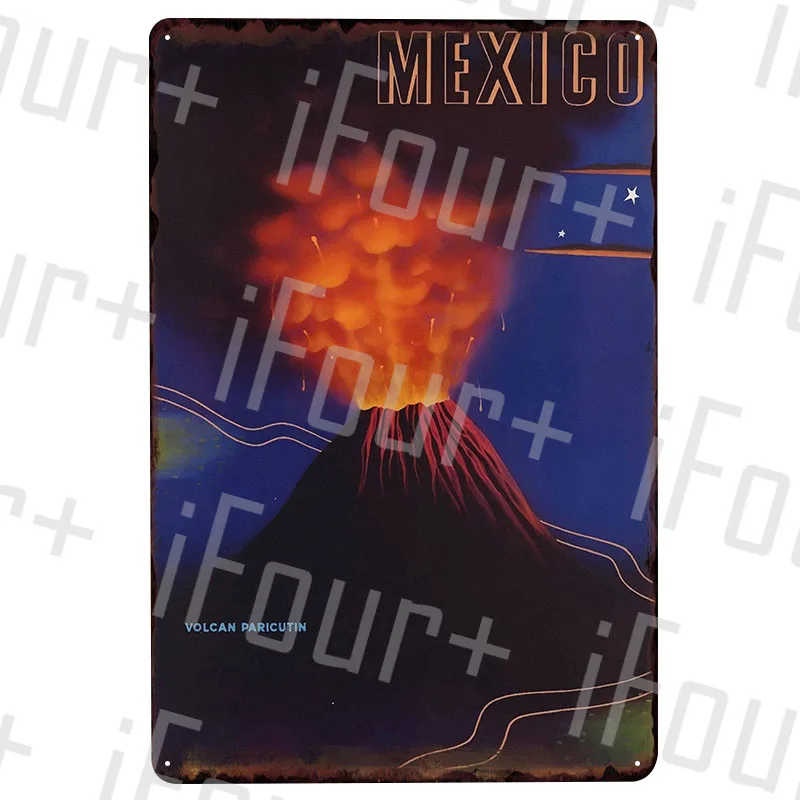 Стеклянная металлическая пластина металлический винтажный декор знак постер