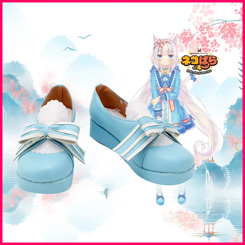 Туфли для косплея NEKOPARA Chocolates ваниль полиуретановые ботинки реквизит на Хэллоуин