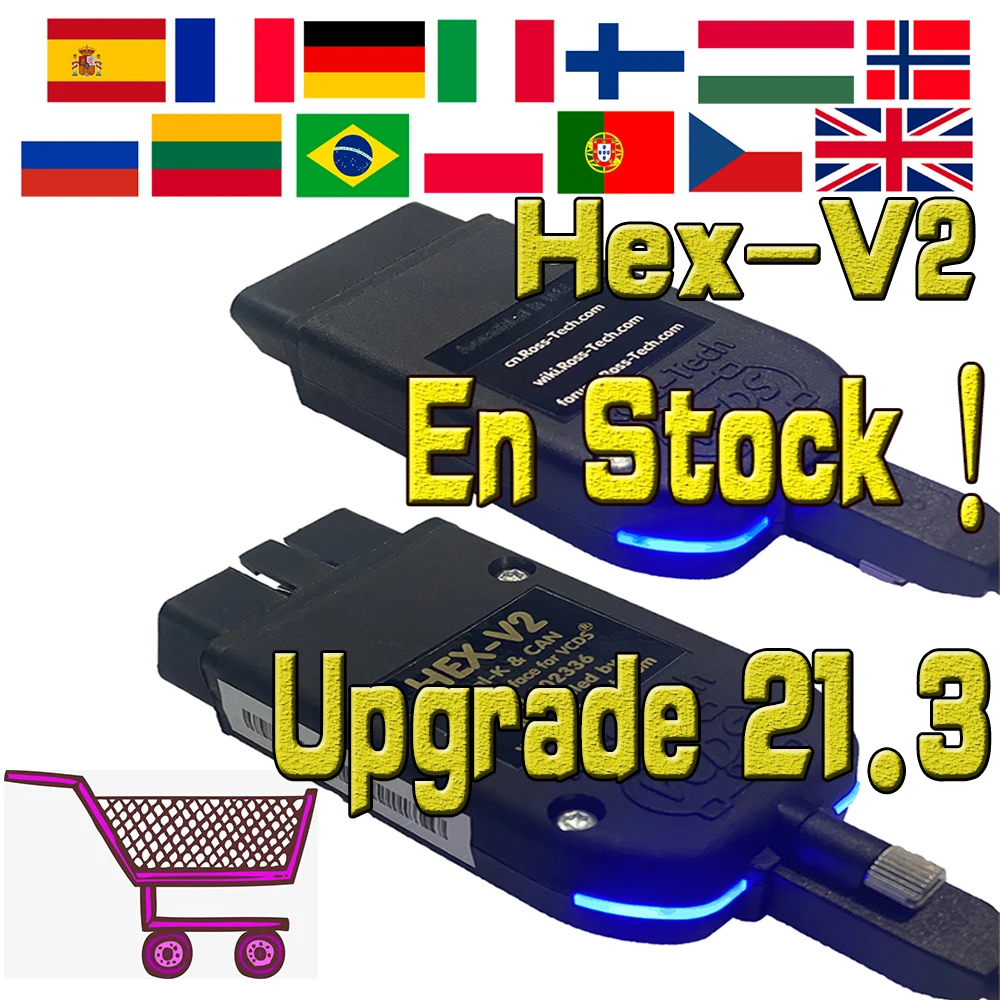 

2021 Really HEX-V2 VAG COM 21.3 VAGCOM 20.12.0 VCDSc HEX V2 USB Interface FOR VW AUDI Skoda Seat Unlimited VINs For 1996-2021