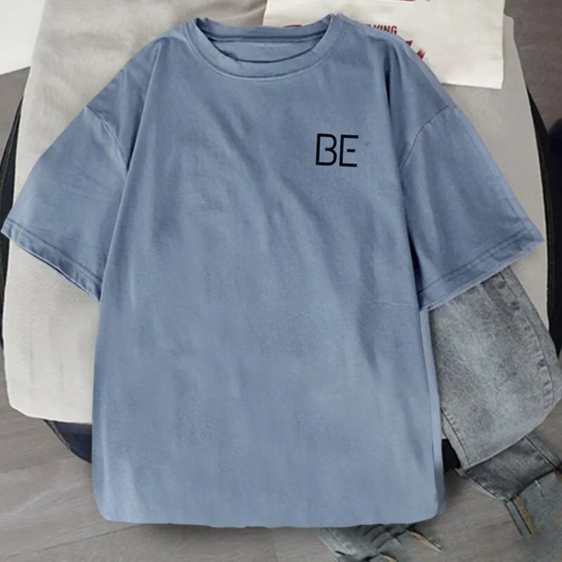 

Laamei 2021 New Album BE Print Harajuku T-shirt Kpop Korean Style Short Sleeve Cute Korean Casual Hip-hop Short Sleeve Top