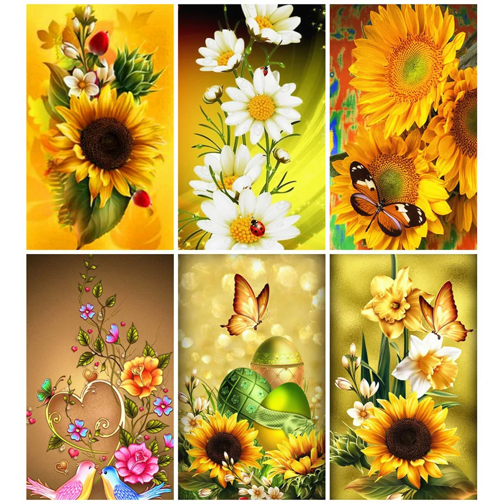 HUACAN 5D алмазная картина полный квадратный цветок Алмазная мозаика продажа Сделай