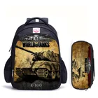 Рюкзак World Of Tanks для мальчиков и подростков, сумка для книг и учебников, 16 дюймов