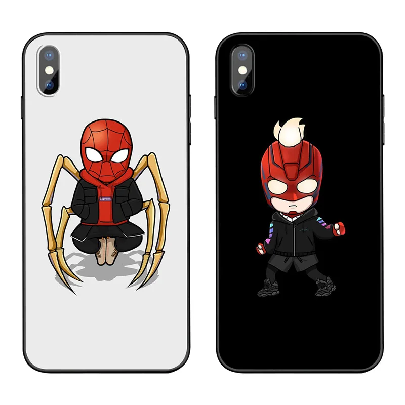 

2021 Marvel Certification for iPhone all 7/8 7/8plus xs max 11/11pro max Cartoon Painted Phone Case