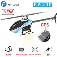 flywing fw200 h1 v2 gyro rc 6ch 3d smart gps rc helicopter rtf self stabilizing 3d brushless direct drive
