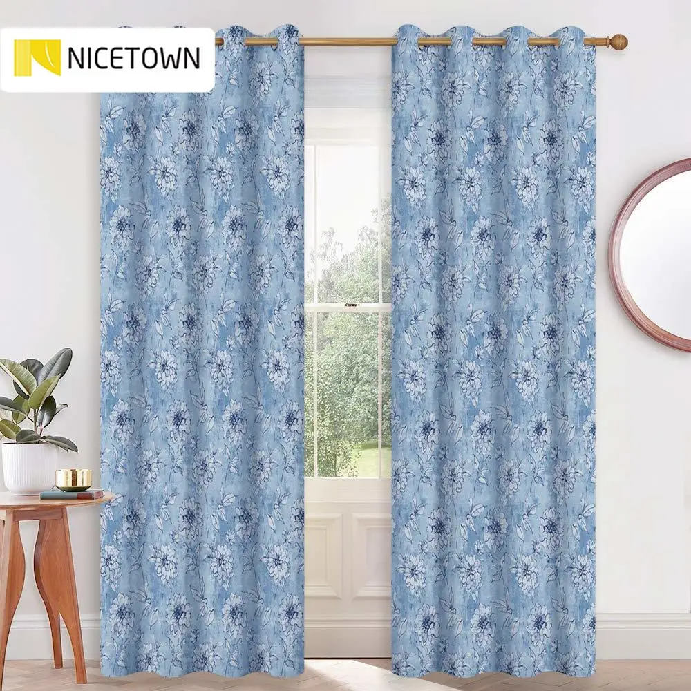 Шторы nictown с абстрактным цветочным узором украшение для дома волшебная