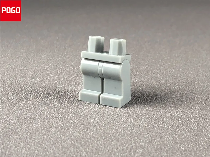 10 шт./лот кубики Moc hips модель фигурки Красочные Брюки DIY Развивающие строительные блоки мини куклы игрушки для детей Подарки - Цвет: light gray Trousers