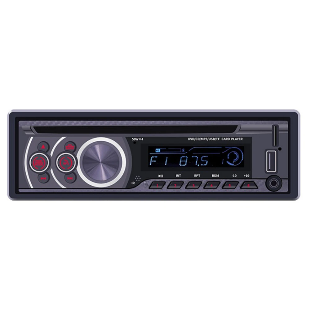 1 шт. автомобильный DVD Din Съемная панель радио Bluetooth FM приемник CD VCD MP3 SD USB 12 В в тире