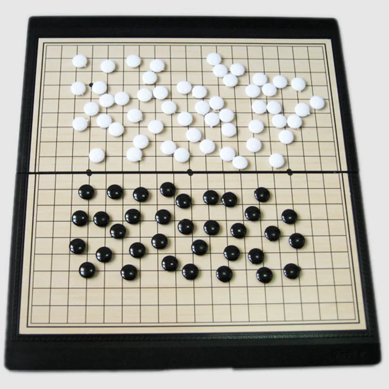 

New Foldable Chess Games Go Game Chinese Old Board Game Weiqi Checkers Magnetic Go Chess Set Magnetic Game Toy Gifts Plastic