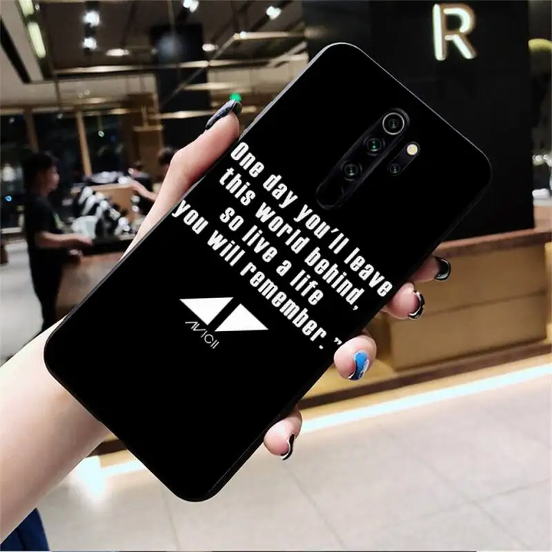 Avicii DJ Тим Bergling черный чехол для телефона Корпус Redmi Note 9 8 8T 8A 7 6 6A экшн-камеры Go Pro Max