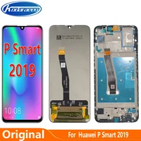 6 21 for huawei p smart 2019 lcd display touch screen digitizer with frame original pot lx1 screen lcd glass