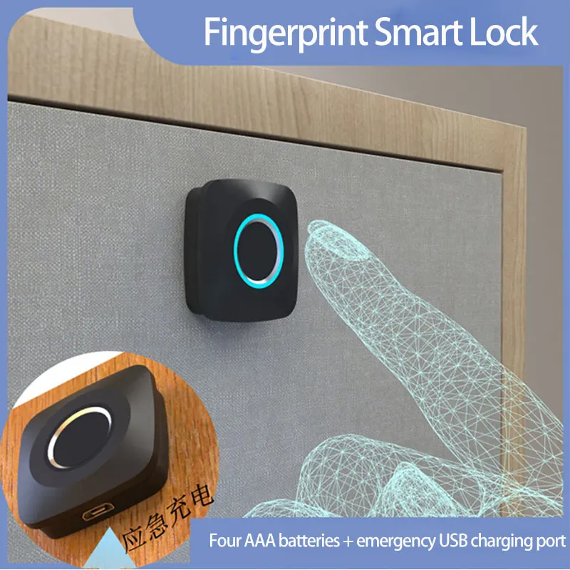 

Smart drawer fingerprint lock locker lock home wardrobe lock cabinet lock anti-theft lock desk lock fingerprint lock