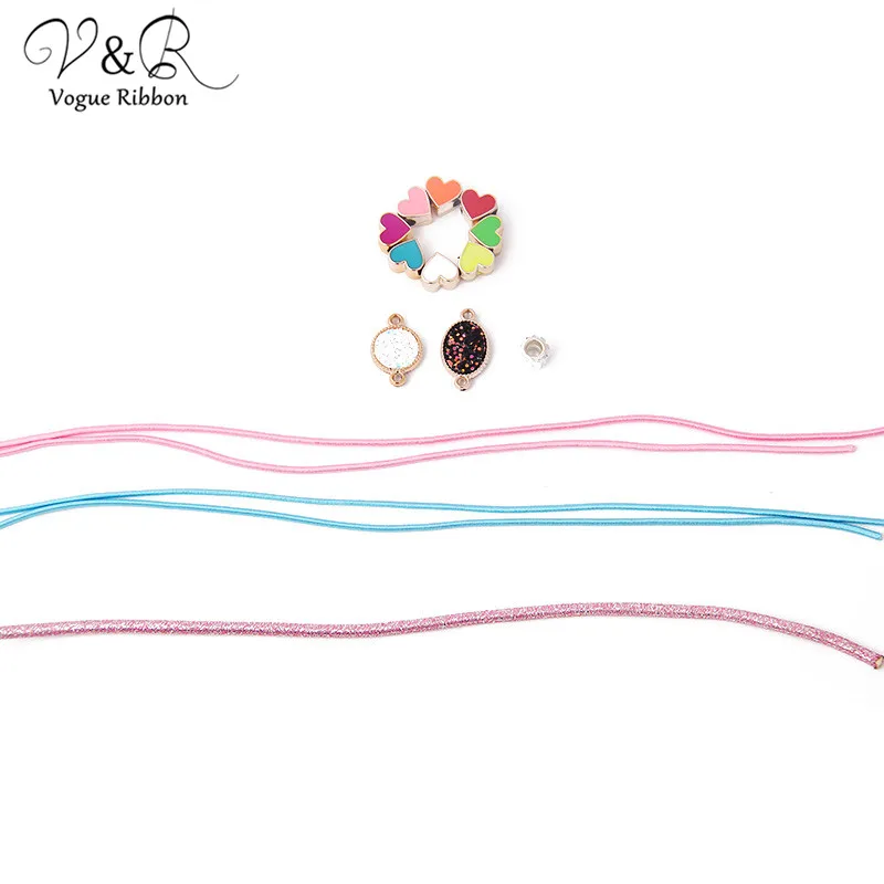 Diy Handmade Jewelry Making Love Heart Charms Pendants Hair Band Accessories Set Components Decoration Fashion Gift | Украшения и