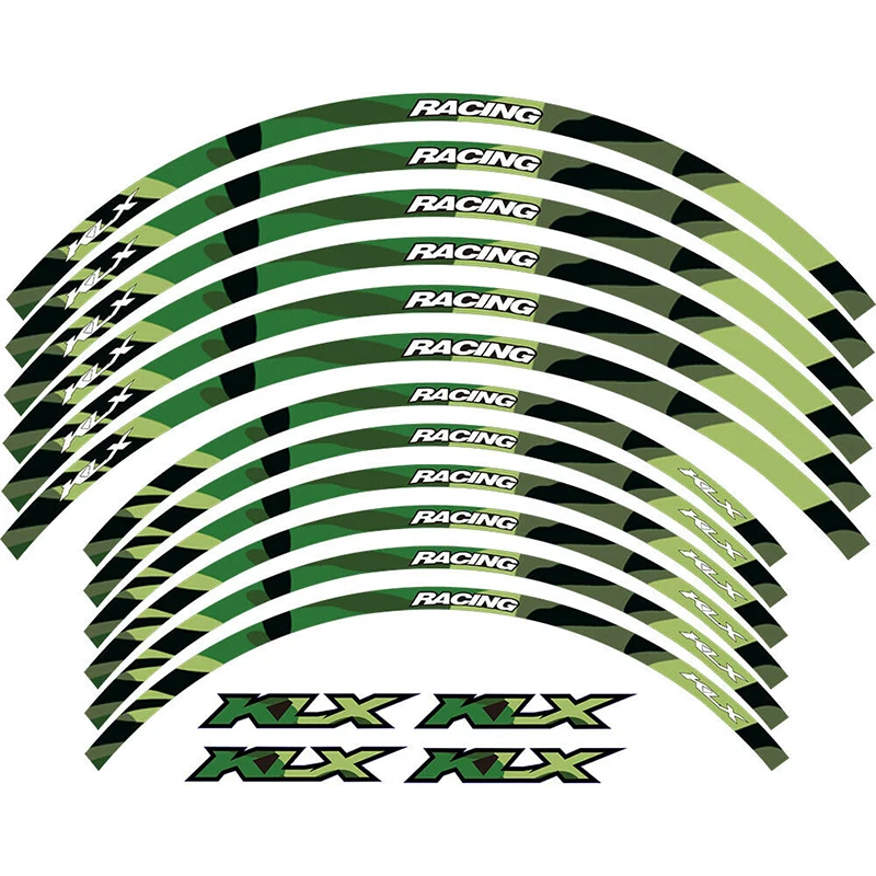 21 дюйм 18 дюймов полосы обода наклейки на колеса для 2020 2021 KAWASAKI KLX 300 300R 230 230R |