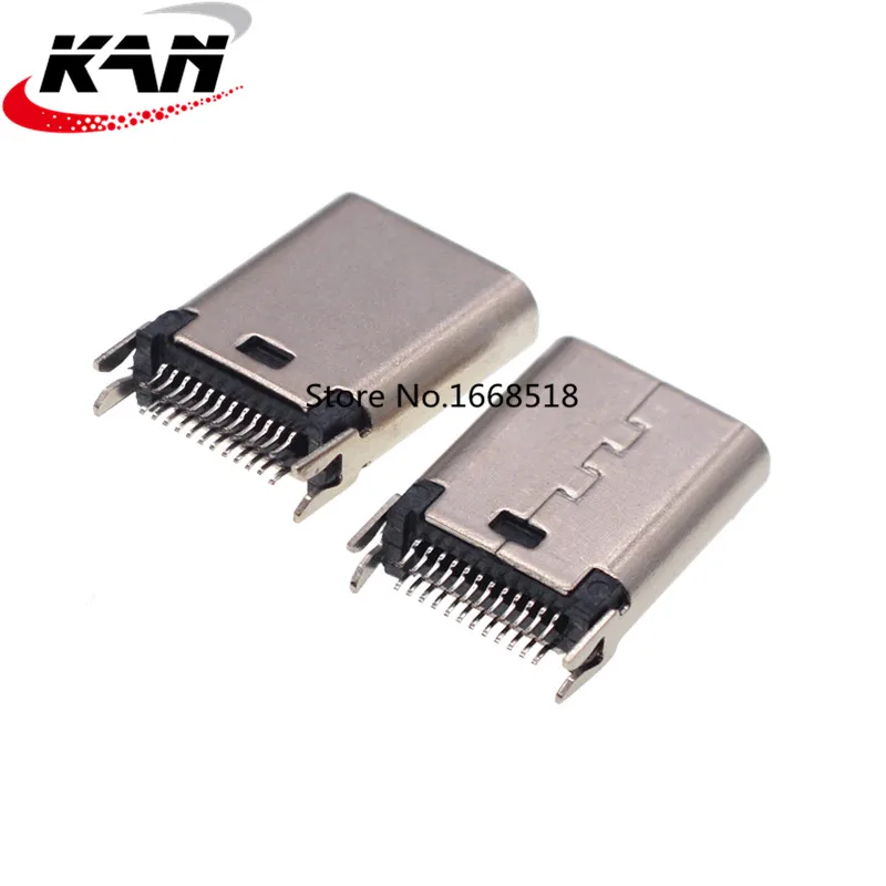 

10 шт. TYPE-C 24P Женский шина 1,0 длина L = 9,3 мм разъем USB3.1