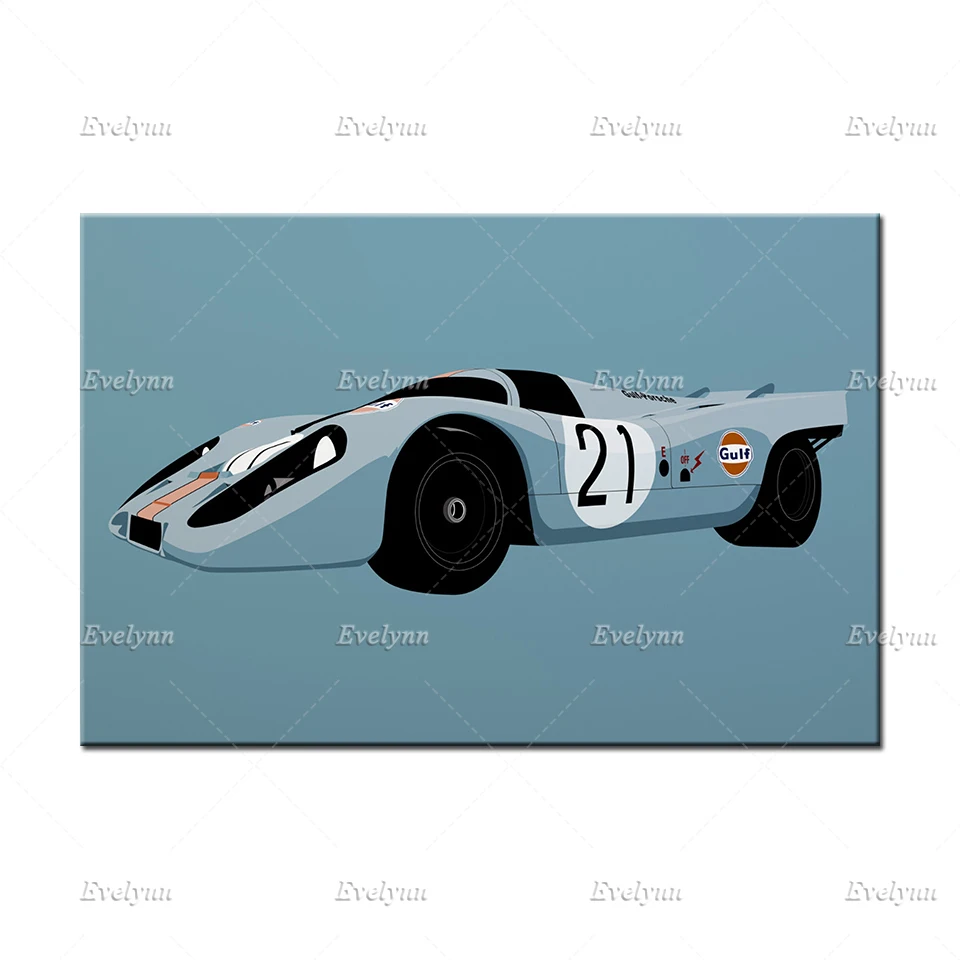 21 Winner 1971 1000km Spa 24h Le Mans Классический гоночный автомобиль плакат и принты на холсте