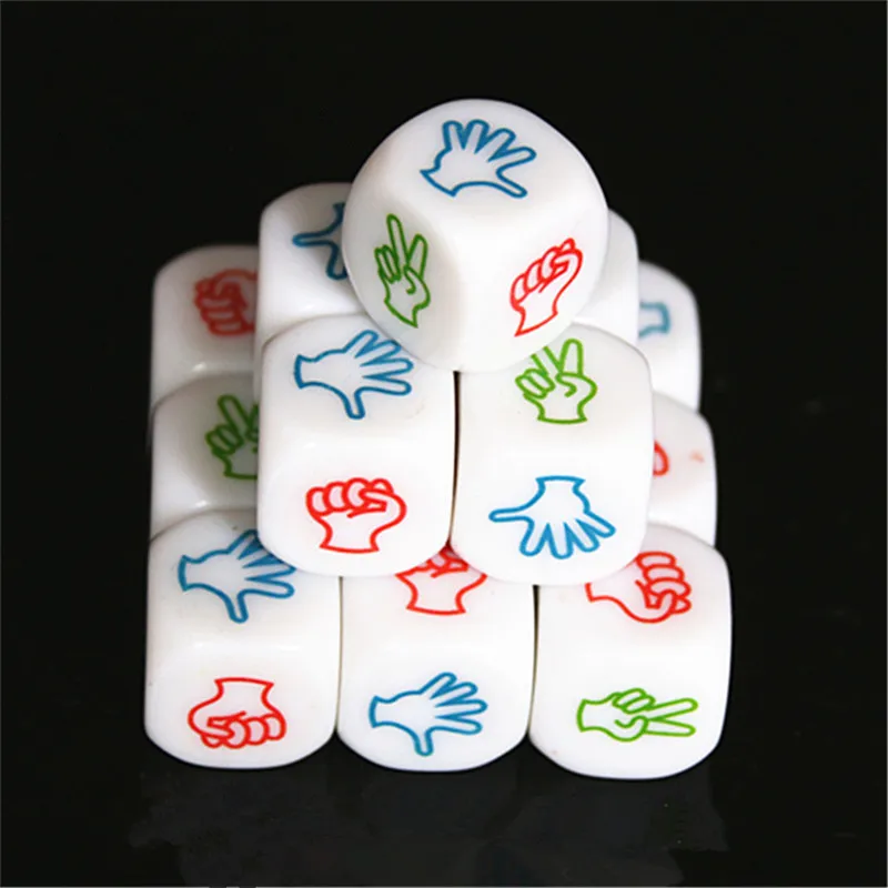 10/1 шт. белый игральная кость Игровой Набор кубиков шесть сторонняя Decider под