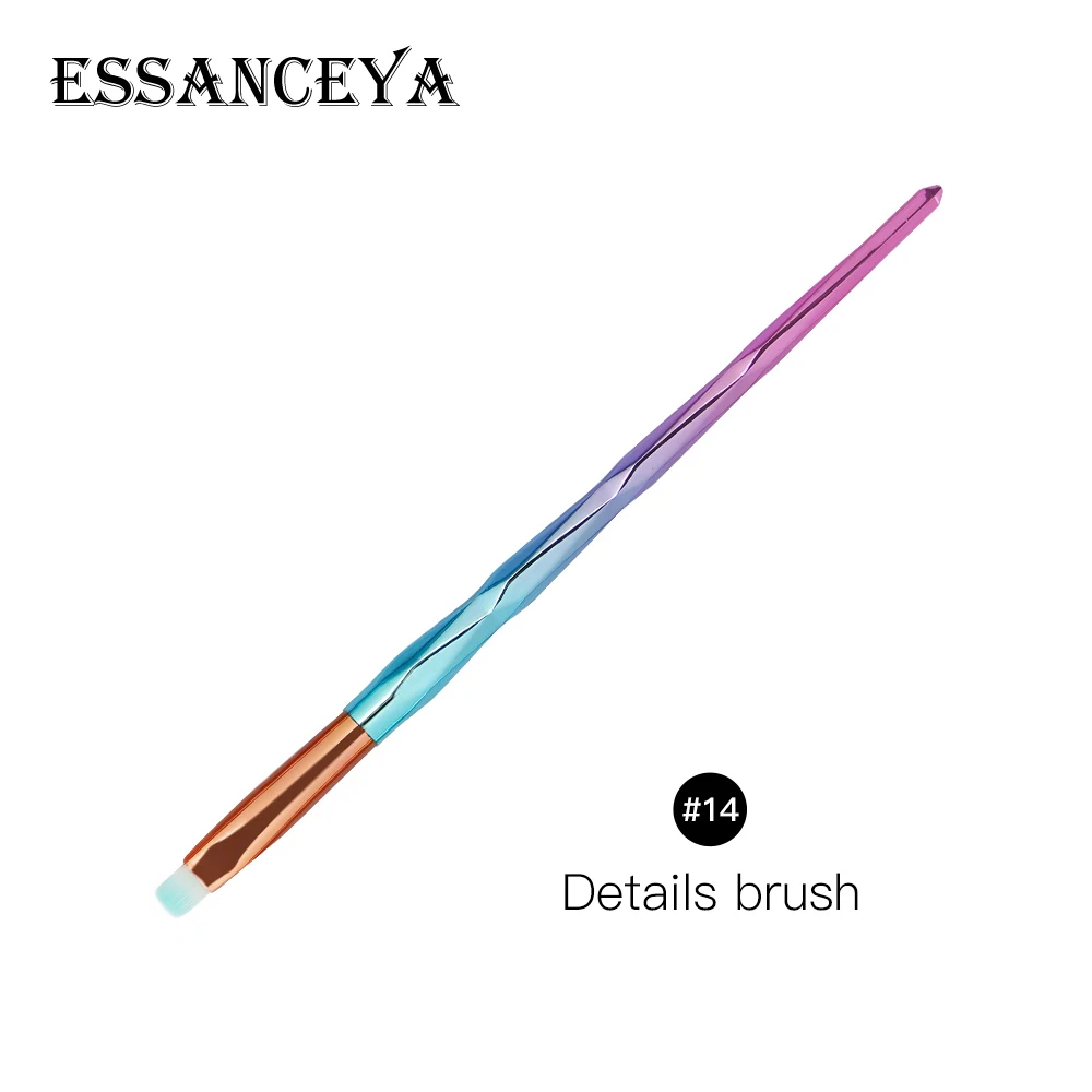 N14 ESSANCEYA, 1 шт., рыбные алмазные кисти для макияжа, набор, основа для растушевки, сила теней, контур, консилер, румяна, косметика, красота, макияж - Handle Color: N14