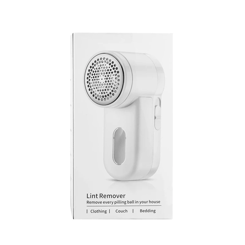 

Electric Lint Remover Clothes Fuzz Pills Pellets Trimmer For Clothing Portable Charge Fabric Shaver Cut Machine 40 Minute White