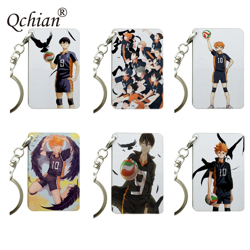 Брелок для ключей с изображением аниме волейбольной команды Haikyuu|Брелоки| |